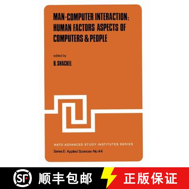 【3-4周达】Man-Computer Interaction: Human Factors Aspects of Computers & People [9789401175883]