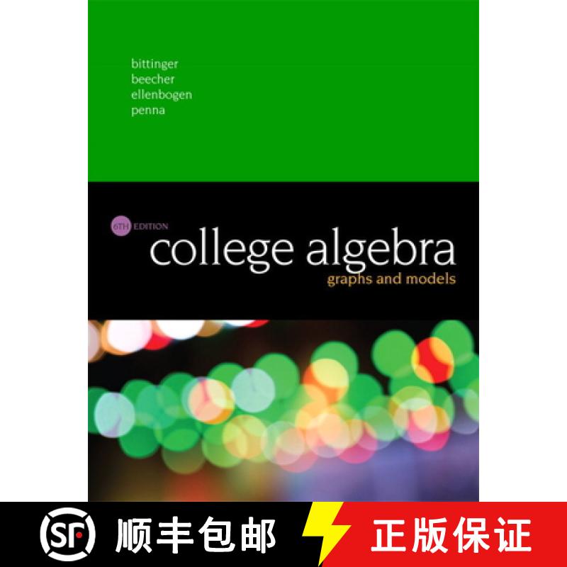 【3-4周达】College Algebra: Graphs and Models [9780134179032]