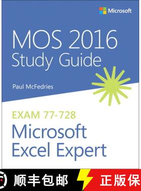 【3-4周达】Mos 2016 Study Guide for Microsoft Excel Expert [9780735699427]