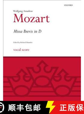 【3-4周达】Missa Brevis in D K.194: Vocal Score [9780193376304]