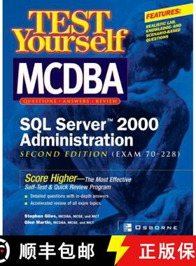 【3-4周达】Test Yourself MCDBA SQL Server TM 2000 Administration (Exam 70-228) [9780072134438]
