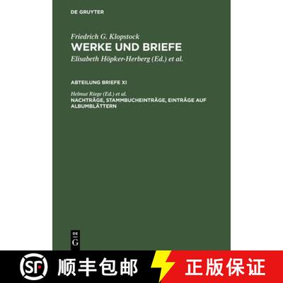 【3-4周达】Nachträge, Stammbucheinträge, Einträge auf Albumblättern [9783110191226]