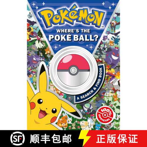 【3-4周达】Pokemon Where’s the Poke Ball? A Search and Find Book [9780008755690]