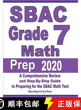 预订 SBAC Grade 7 Math Prep 2020: A Comprehensive Review and Step-By-Step Guide to Preparing for the ... [9781646121649]