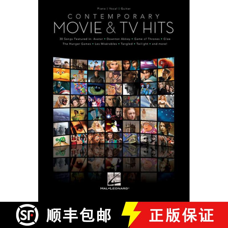 【2-3周达】Contemporary Movie & TV Hits: Piano / Vocal / Guitar [9781480353060]