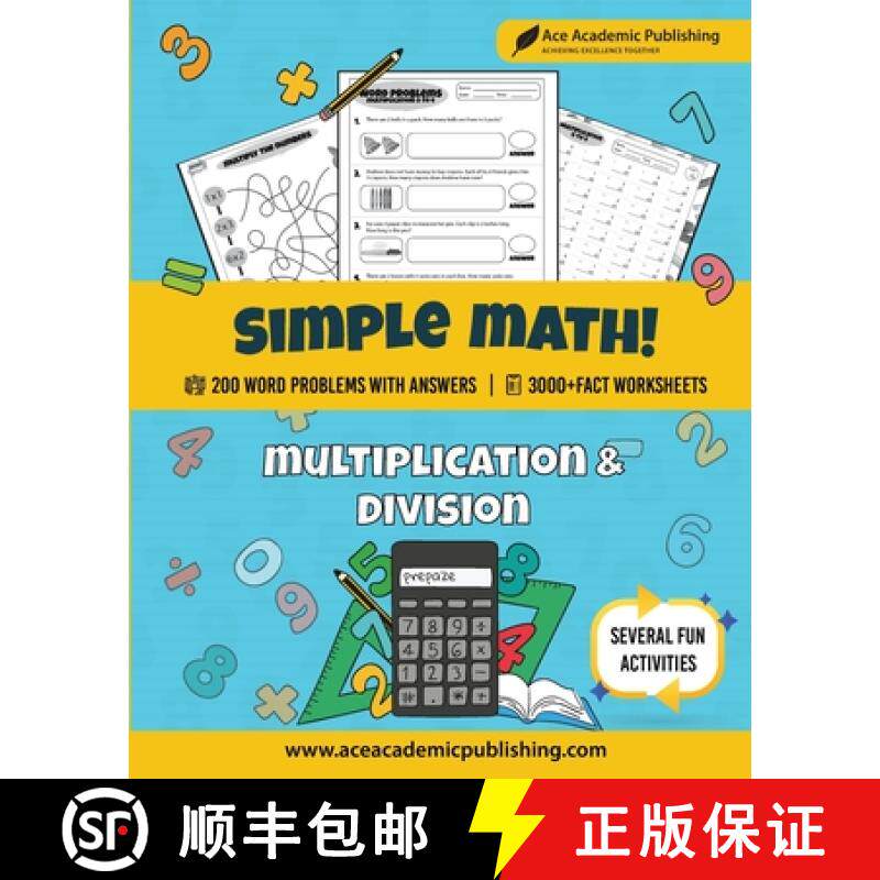 预订 Simple Math: Multiplication and Division Workbook [9781962517195]