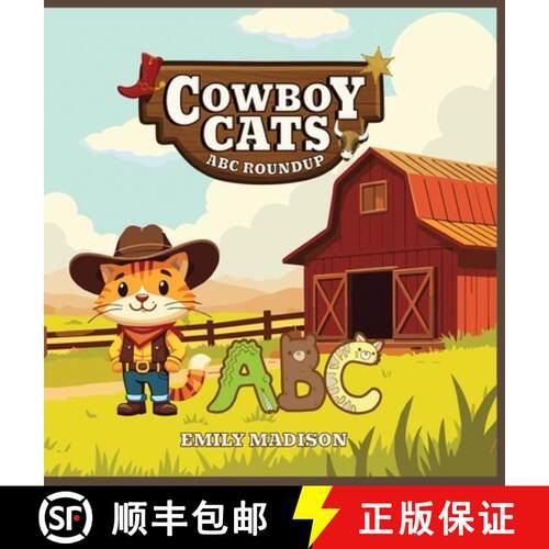 【3-4周达】精装 Cowboy Cats : ABC Roundup [9781967194025]