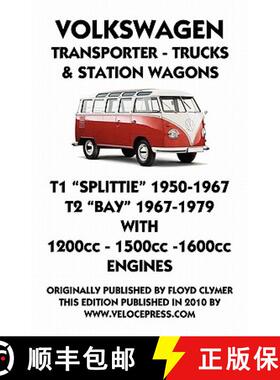 【3-4周达】VOLKSWAGEN TRANSPORTER 1950 - 1979 1200cc - 1600cc WORKSHOP MANUAL [9781588501523]