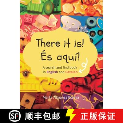 【3-4周达】精装 There it is! És aquí!: A search and find book in English and Catalan [9781915193179]