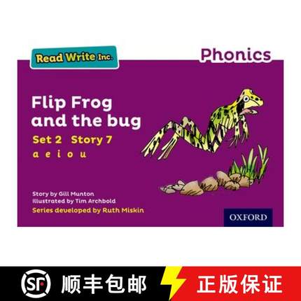 【3-4周达】Read Write Inc. Phonics: Flip Frog and the Bug (Purple Set 2 Storybook 7) [9780198371564]