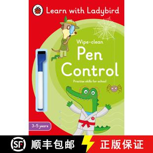 【3-4周达】Pen Control: A Learn with Ladybird Wipe-Clean Activity Book 3-5 years : Ideal for home lea... [9780241515563]