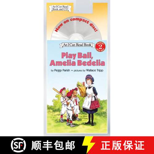 【3-4周达】Play Ball, Amelia Bedelia Book and CD [With CD] [9780060741082]