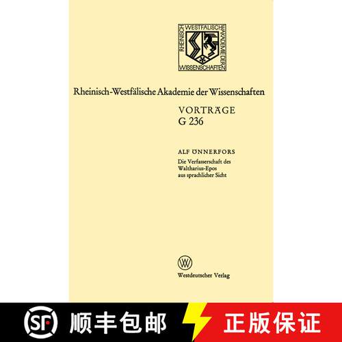 【3-4周达】Die Verfasserschaft des Waltharius-Epos aus sprachlicher Sicht : 233. Sitzung am 18. Octob... [9783531072364]