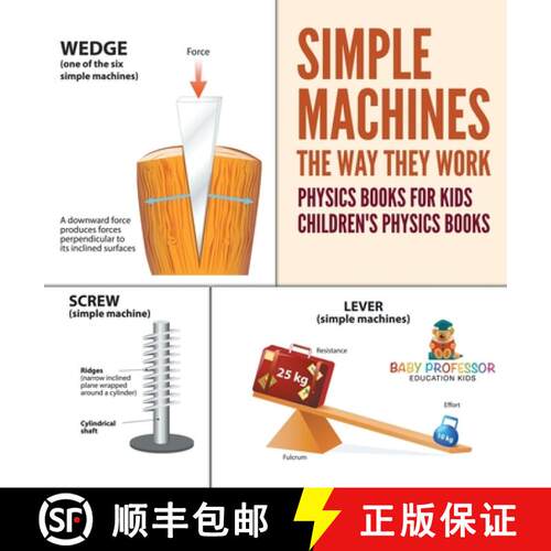 【3-4周达】精装 Simple Machines : The Way They Work - Physics Books for Kids | Children's Physics Books [9798869400369]