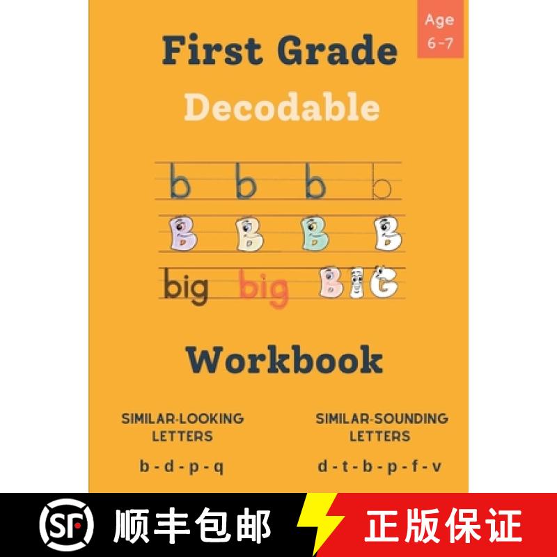 【3-4周达】Decodable Workbook for Kids Ages 6 - 7: Dyslexia-Friendly Activities to Improve Reading Sk... [9781960809070]