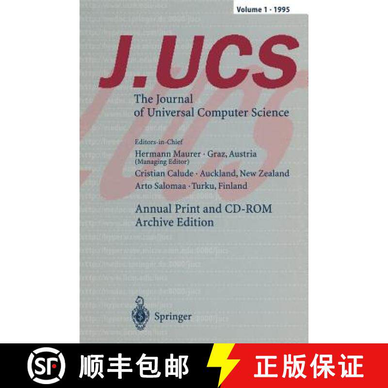 【3-4周达】J.UCS The Journal of Universal Computer Science: Annual Print and CD-ROM Archive Edition V... [9783642803529]