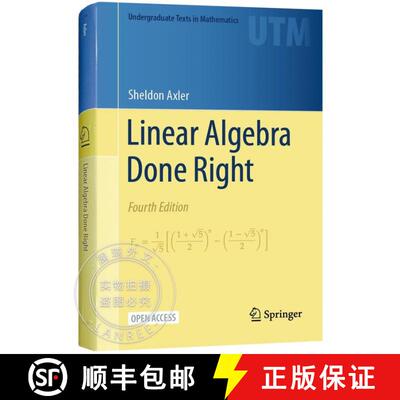 现货 线性代数应该这样学 第四版 Linear Algebra Done Right [9783031410253]