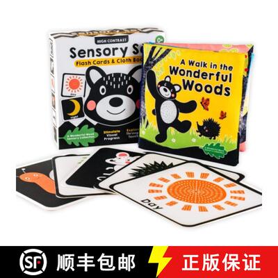 【3-4周达】High-Contrast Black-and-White Sensory Book Set: Part of the A Wonderful Wood Collection fo... [9781068694905]