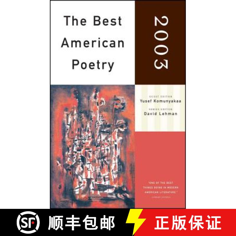 【3-4周达】The Best American Poetry 2003 : Series Editor David Lehman [9780743203883]