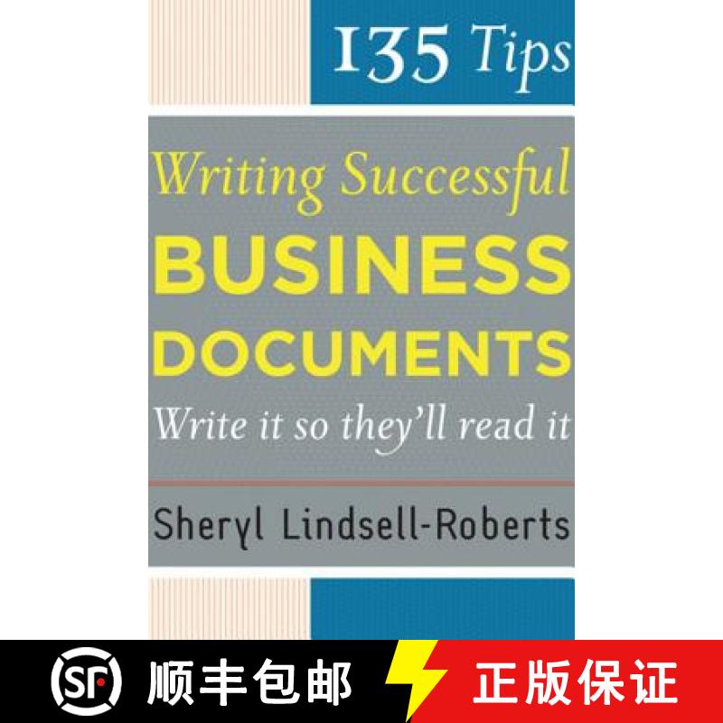 预订 135 Tips for Writing Successful Business Documents [9780618659913]