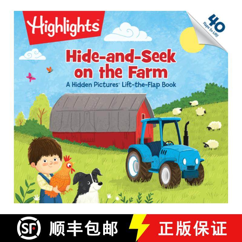 【3-4周达】Hide-And-Seek on the Farm: Hide-And-Seek on the Farm: A Hidden Pictures Lift-The-Flap Book... [9781629799483]