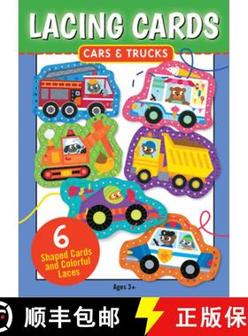 【3-4周达】Cars & Trucks Lacing Cards (Set of 6 Cards) [9781441346575]