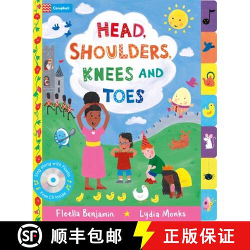 【3-4周达】Head, Shoulders, Knees and Toes : Sing along with Floella [9781529095517]