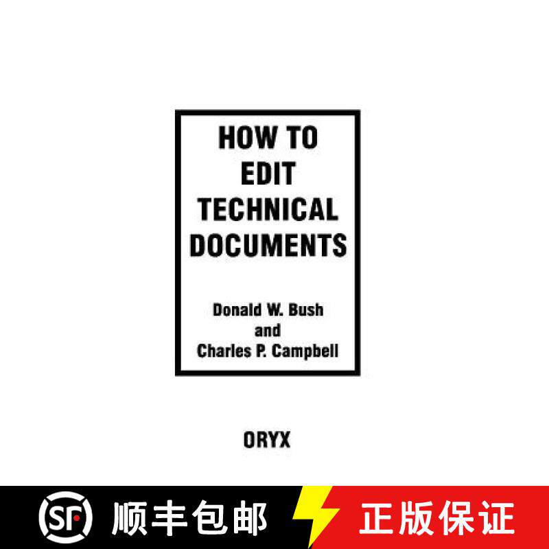 预订 How to Edit Technical Documents [9780897748704]