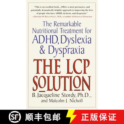 【3-4周达】The LCP Solution: The Remarkable Nutritional Treatment for ADHD, Dyslexia, and Dyspraxia [9780345438720]