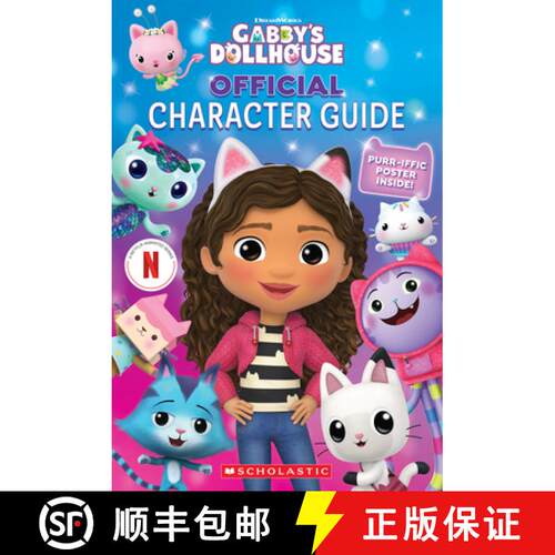【3-4周达】The Official Gabby's Dollhouse Character Guide with Poster [9781546130819]