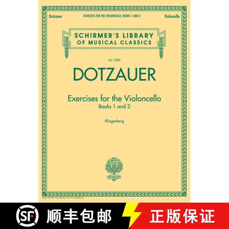 【3-4周达】Exercises for the Violoncello - Books 1 and 2: Schirmer's Library of Musical Classics, Vol... [9781423490883]