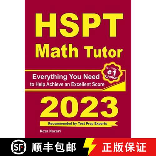 【3-4周达】HSPT Math Tutor: Everything You Need to Help Achieve an Excellent Score [9781646128310]