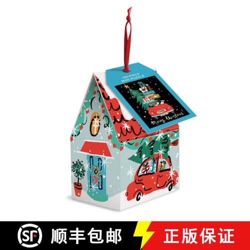 【3-4周达】Christmas Car 130 Piece Puzzle Ornament [9780735370142]