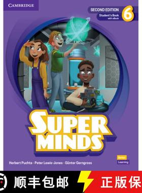 【3-4周达】Super Minds Second Edition Level 6 Student's Book with eBook British English [With eBook] [9781108812368]