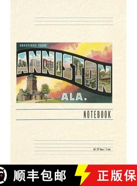 【3-4周达】Vintage Lined Notebook Greetings from Anniston [9798385400393]