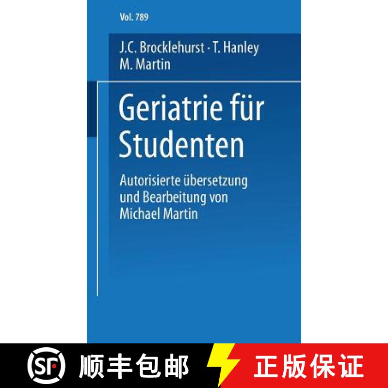 【3-4周达】Geriatrie Für Studenten [9783798505032]