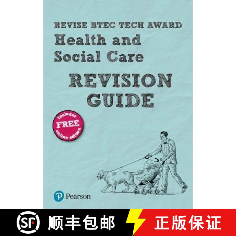 【2-3周达】Pearson REVISE BTEC Tech Award Health and Social Care Revision Guide inc online edition - ... [9781292245614]