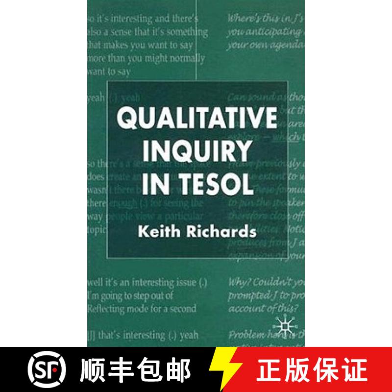 【3-4周达】Qualitative Inquiry in TESOL [9781403901354]