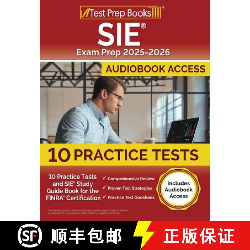 【2-3周达】SIE Exam Prep 2025-2026: 10 Practice Tests and SIE Study Guide Book for the FINRA Certific... [9781637758076]