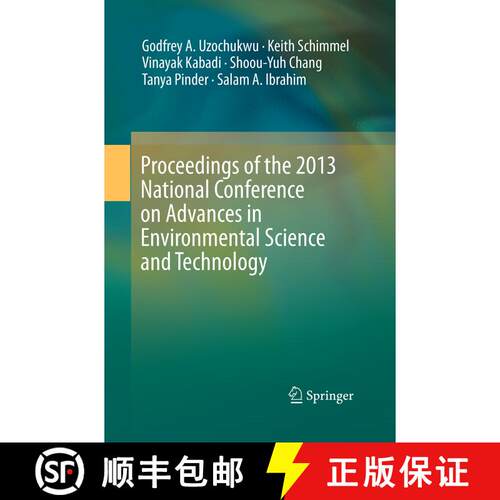 【3-4周达】Proceedings of the 2013 National Conference on Advances in Environmental Science and Techn... [9783319372693]