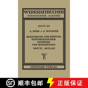 Behandlung Und Steuerungen 9783540019749 Antriebe 4周达 Ölhydraulischer Prüfung