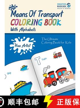 【3-4周达】SBB Hue Artist - Trasport Colouring Book [9789389288421]