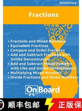 预订 Fractions: Fractions & Mixed Numbers, Equivalent Fractions, Compare & Order Fractions, Add & Sub... [9781630960810]
