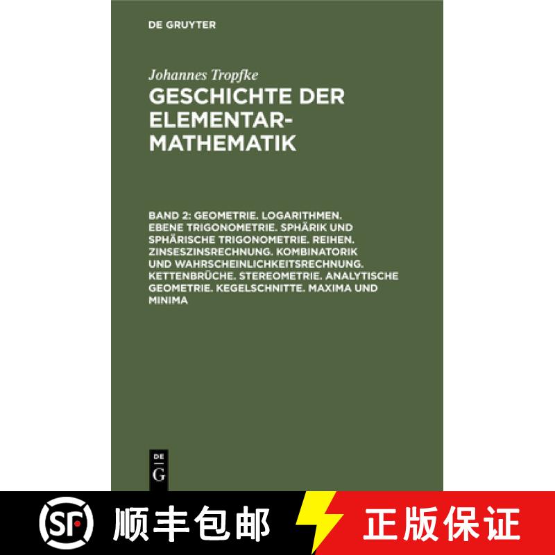 【3-4周达】Geometrie. Logarithmen. Ebene Trigonometrie. Spharik Und Spharische Trigonometrie. Reihen.... [9783112366899]