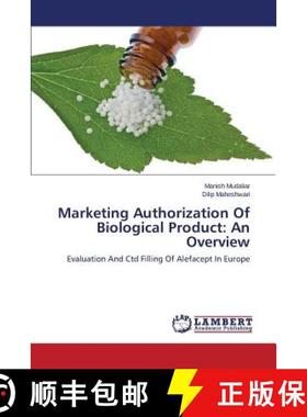 预订 Marketing Authorization Of Biological Product: An Overview [9783659515668]