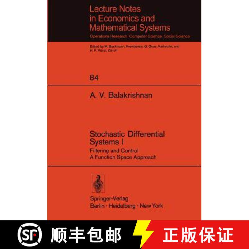 【3-4周达】Stochastic Differential Systems I : Filtering and Control A Function Space Approach [9783540063032]