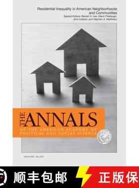 【3-4周达】The Annals of the American Academy of Political and Social Science: Special Issue: Residen... [9781506324555]