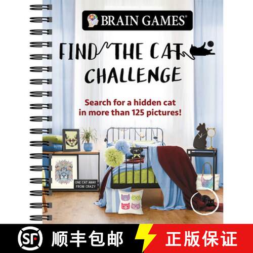 【3-4周达】Brain Games - Find the Cat Challenge: Search for a Hidden Cat in More Than 125 Pictures! V... [9781645581543]