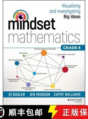 【3-4周达】Mindset Mathematics - Visualizing And Investigating Big Ideas, Grade 8 [Wiley教育学] [9781119358749]