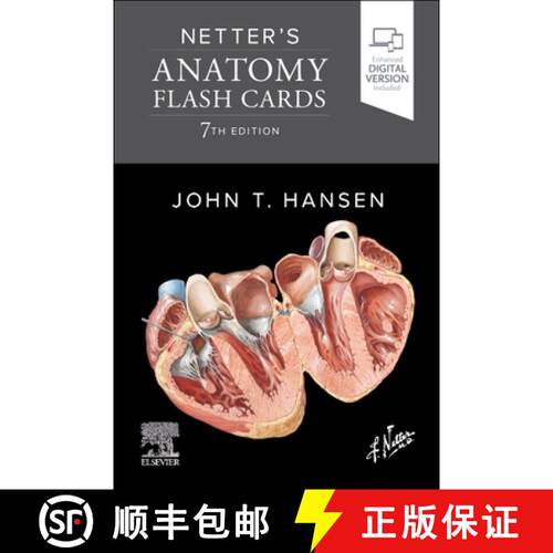 【3-4周达】Netter's Anatomy Flash Cards [9780443378157]